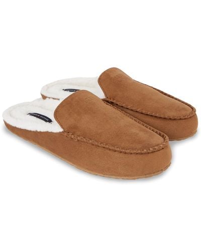 Tommy Hilfiger Moccasin Home Slippers - Brown
