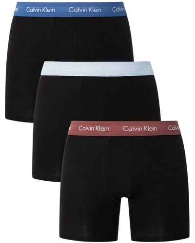 Calvin Klein Boxer Lot De 3 Coton Stretch - Noir