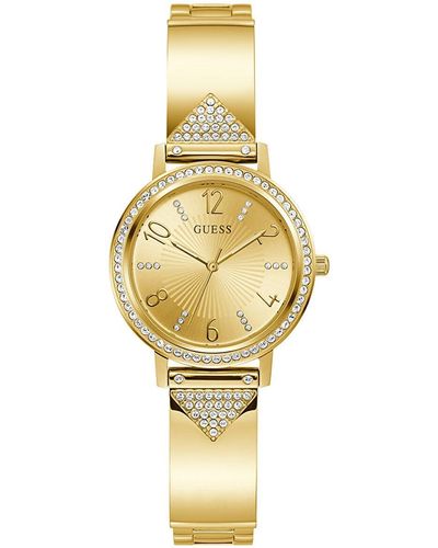 Guess Gw0474l2 Ladies Tri Luxe Gold Watch - Metallic