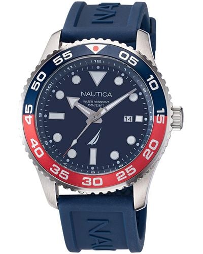 Nautica Pacific Beach Watch With Date - Blue