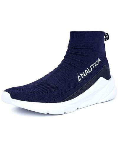 Nautica Socken-Sneaker mit extra Knöchelstütze - Blau