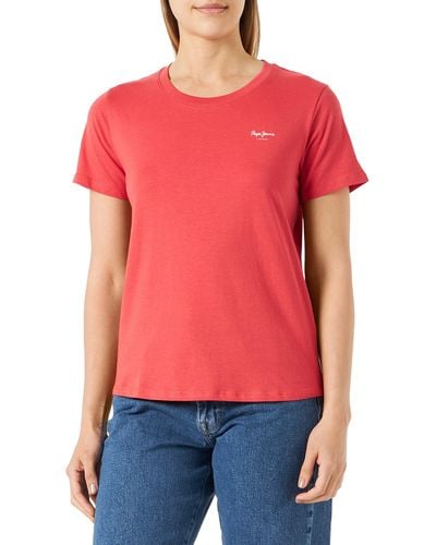 Pepe Jeans Wendy Chest T-Shirt - Rojo