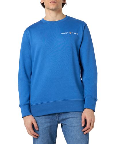 GANT Printed Graphic C-neck Sweatshirt - Blue