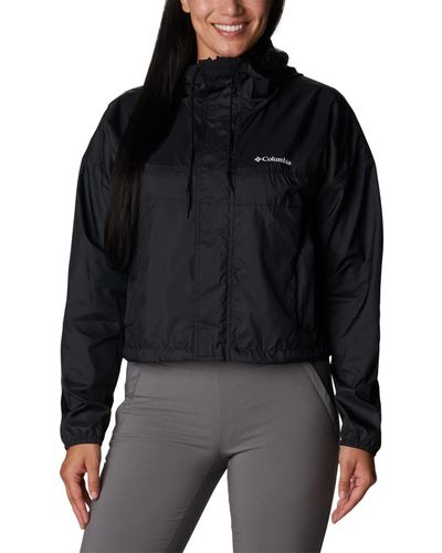 Columbia Flash Challenger Cropped Windbreaker Giacca a Vento - Nero