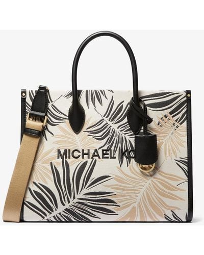Michael Kors Mirella Medium Tote Bag With Shoulder Strap - Black
