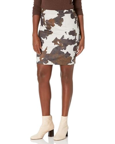 Guess Lilli Faux Suede Skirt - Brown