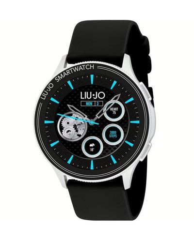 Liu Jo Uhr Smartwatch Voice Silver Armband Schwarz