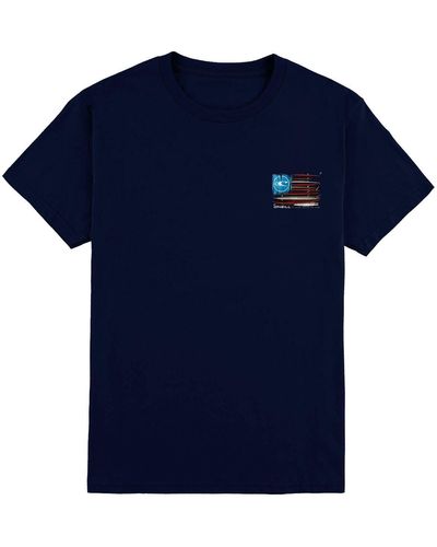 O'neill Sportswear Shirt United Surfboard Amerikanische Flagge Modern Fit - Blau