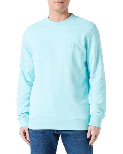 Calvin Klein CK EMBRO BADGE CREW NECK Sweatshirts - Blau