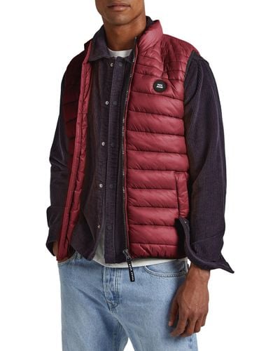 Pepe Jeans Balle Gillet Puffer Gilet Voor - Rood