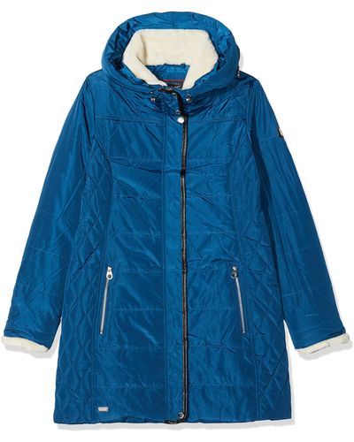 Regatta Vrouwen Patchouli Waterafstotend & Thermo-guard Geïsoleerde Faux Fur & Kunstleer Trim Mode Hooded Winter Jas - Blauw