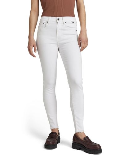 G-Star RAW 3301 Skinny Ankle Jeans - White