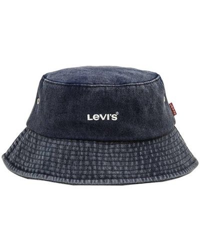 Levi's Essential Bucket Hat - Blauw