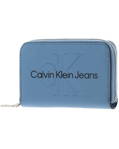 Calvin Klein Accordion Zip Around Dusk Blue