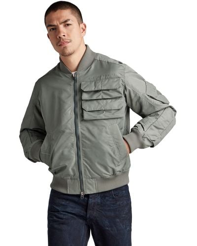 G-Star RAW Chest Pocket Bomber Bombardeo - Gris