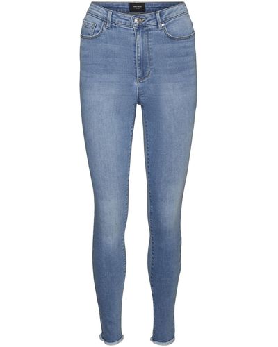 Vero Moda Female High Waist Jeans VMSOPHIA Skinny - Blau
