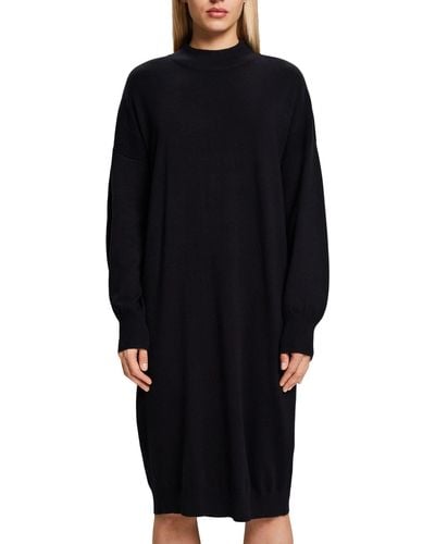 esprit schwarzes strickkleid