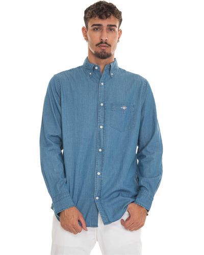 GANT Jean Shirt Regular Fit Blue