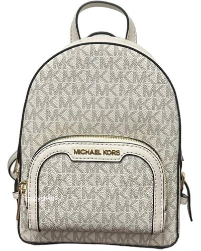 Michael Kors Jaycee Xs Mini Convertible Backpack Mk Signature Crossbody - Grey