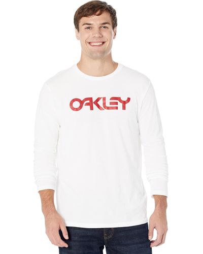 Oakley Erwachsene Mark Ii Long Sleeve Tee 2.0 T-Shirt - Weiß