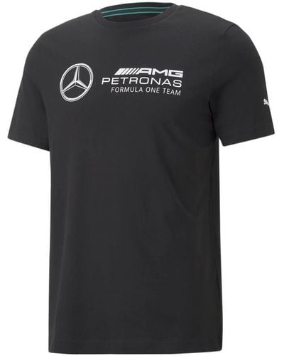 PUMA Mercedes Essentials Logo Tee T-Shirt - Nero