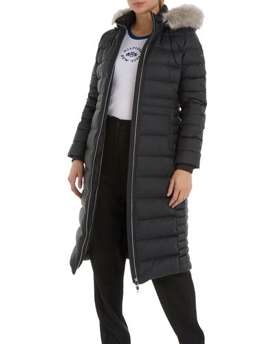 Tommy Hilfiger Tyra Down Maxi Met Fur - Zwart