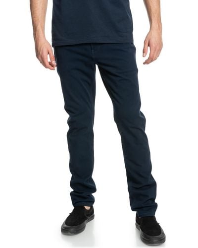 Quiksilver Straight Fit Trousers - - 30 - Blue