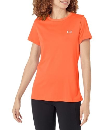 Under Armour T-shirt Tech manches courtes pour femme - Orange