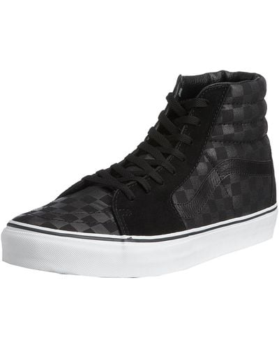 Vans Sk8-hi Checker Sneaker Voor Volwassenen - Zwart