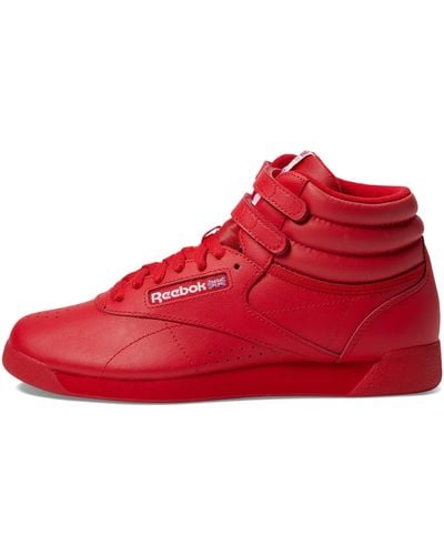 Reebok Donna Freestyle Hi High Top - Rosso