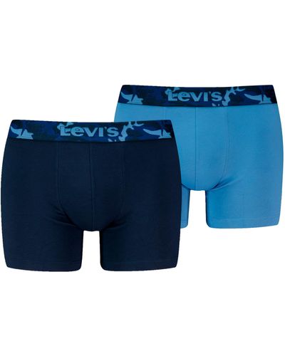 Levi's Camo Waistband Boxer Briefs - Blue