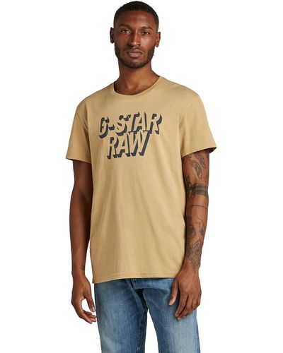 G-Star RAW Retro Shadow Graphic T-Shirt - Metallizzato