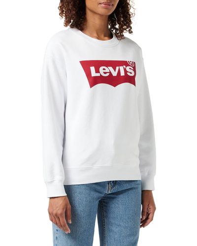 Levi's Graphic Standard Crewneck Sweatshirt White - Weiß