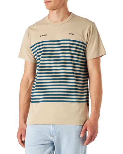 G-Star RAW Placed Stripe Graphic T-Shirt - Multicolor