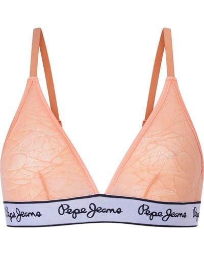 Pepe Jeans Mesh A Bra - Natur