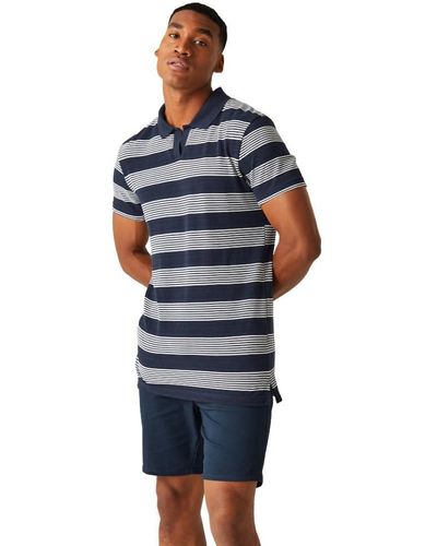 Regatta S Tempete Short Sleeve Polo Shirt - Blue