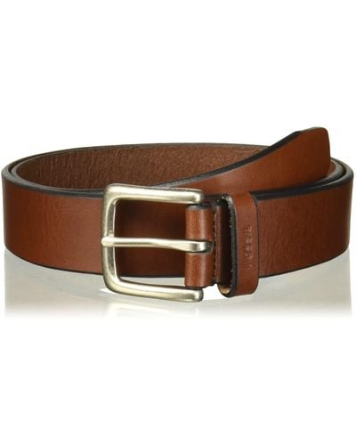 Fossil Joe Leather Casual Jean Every Day Belt - Brown