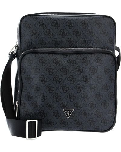 Guess Vezzola Smart Top Zip Bag Dark Black - Nero