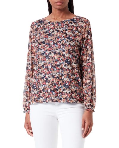 Tom Tailor T-Shirt Bluse mit Muster 1033604 - Mehrfarbig