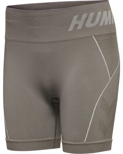 Hummel Hmlte Christel Seamless Shorts Training - Grau