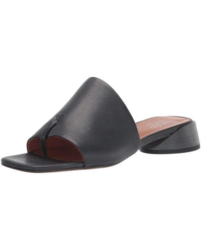 Franco Sarto S Loran Slide Sandal Black Leather 8w