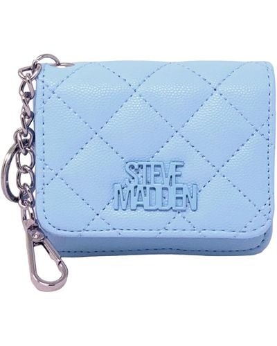 Steve Madden Bwren Flap Wallet mit Schlüsselring - Blau