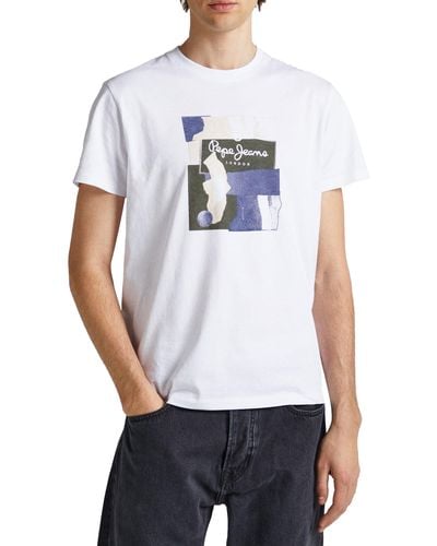 Pepe Jeans Oldwive Camiseta - Blanco