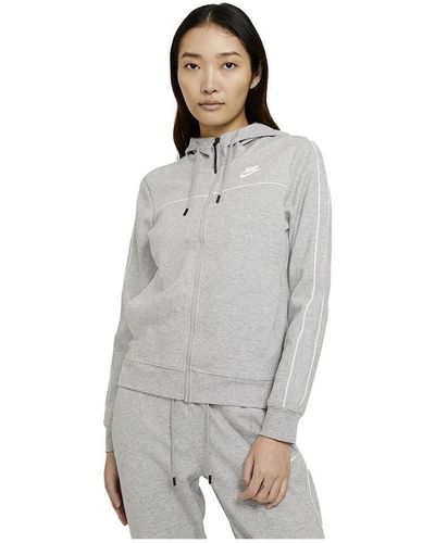 Nike W Sportswear Millennium Full-zip Hoodie Met Capuchon - Grijs