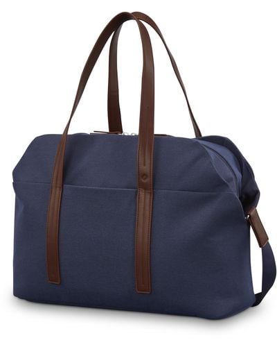 Samsonite Virtuosa Weekender Duffel Overnight Bag With Laptop Computer Sleeve - Blue