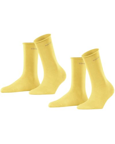 Esprit Socken Basic Pure 2-Pack - Gelb