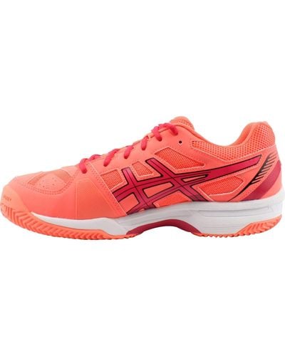 Asics Gel Padel Exclusive 4sg Coral Red White E565q 0619