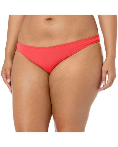 Roxy Standard Beach Classics Moderate Bikini Bottom - Red