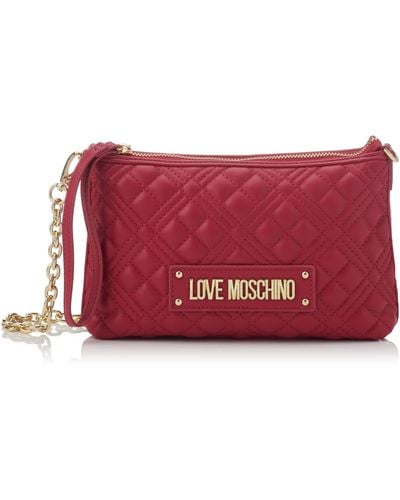 Love Moschino Borsa Quilted Pu Fuxia - Rosso
