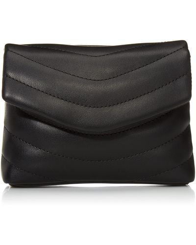 The Drop Rylee Quilted Belt Bag - Black